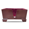 Music Cello Wooden Stand Burgundy Velvet Plush Cushions (CCS03)