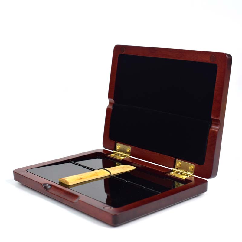 clarinet Maroon Solid Wood clarinet Reed Case Storage Box for 6pcs Reeds clarinet Accessories