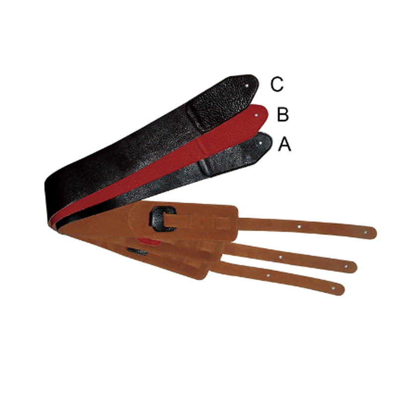 CGS804 GENUINE LETHER LINE GUITAR STRAP