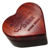 CCR080/CCR080B Carved Wooden shell Rosin Heart shape