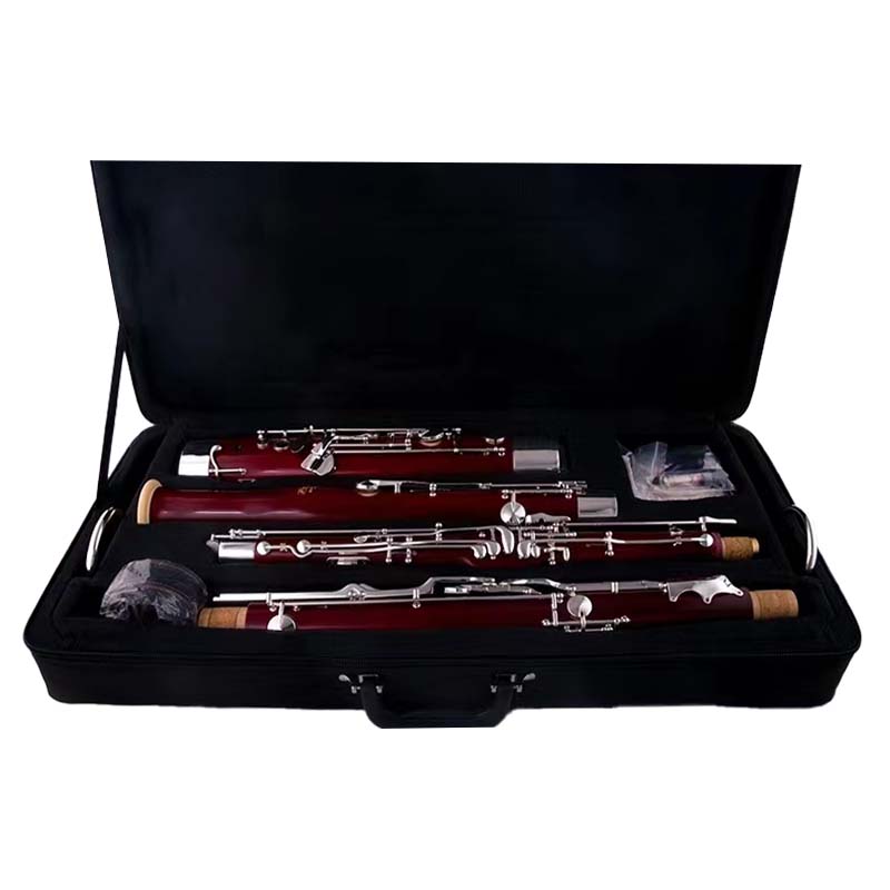 C1112 C Key Bassoon Maple Wood C tone Nickel plated 24 Keys Bassoon Woodwind Instrument