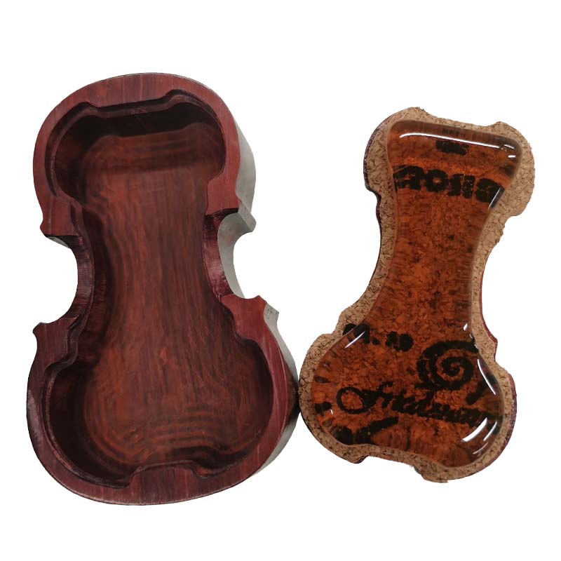 CVR055/CVR055B Carved Wooden shell Rosin Violin shape