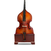 Music Bass Wooden Stand Burgundy Velvet Plush Cushions (CCS06)