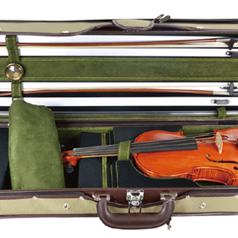 VLS93 High Grade Oblong Violin Case Ultra Strong Wood Shell 