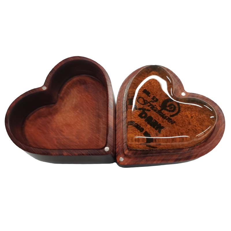 CCR080/CCR080B Carved Wooden shell Rosin Heart shape