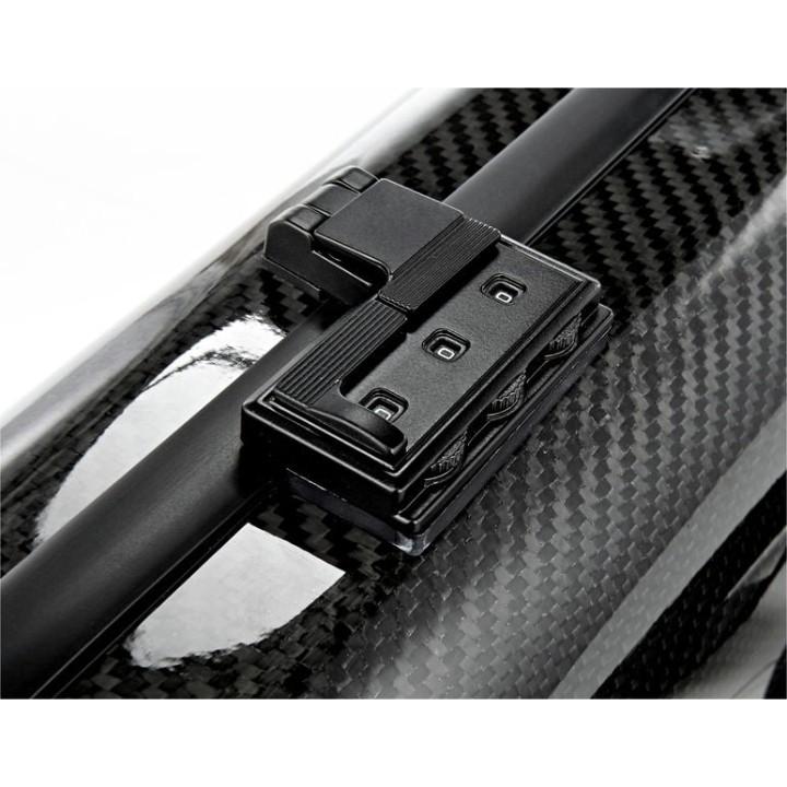 Hydrographic carbon fiber oblong violin case CCVC42H