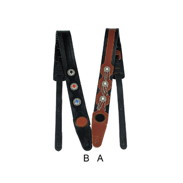 CGS702 LEATHERETTE LINE GUITAR STRAP
