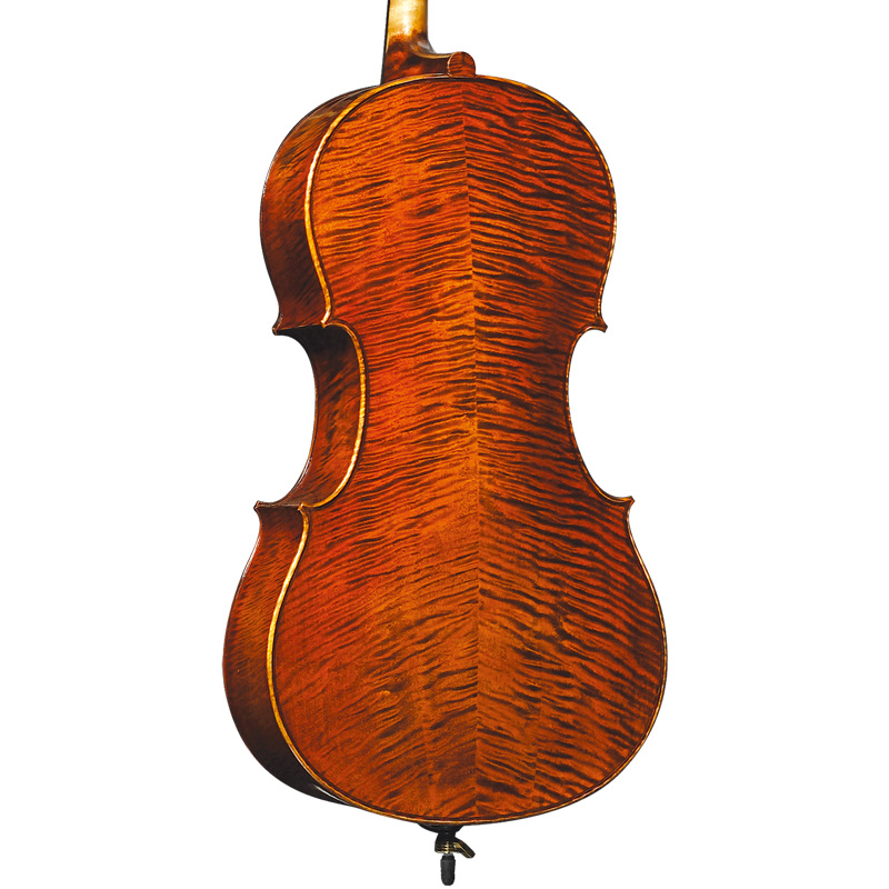 Carved Spruce Top; Highly Flamed Maple Back and sides Cello (CC6019)