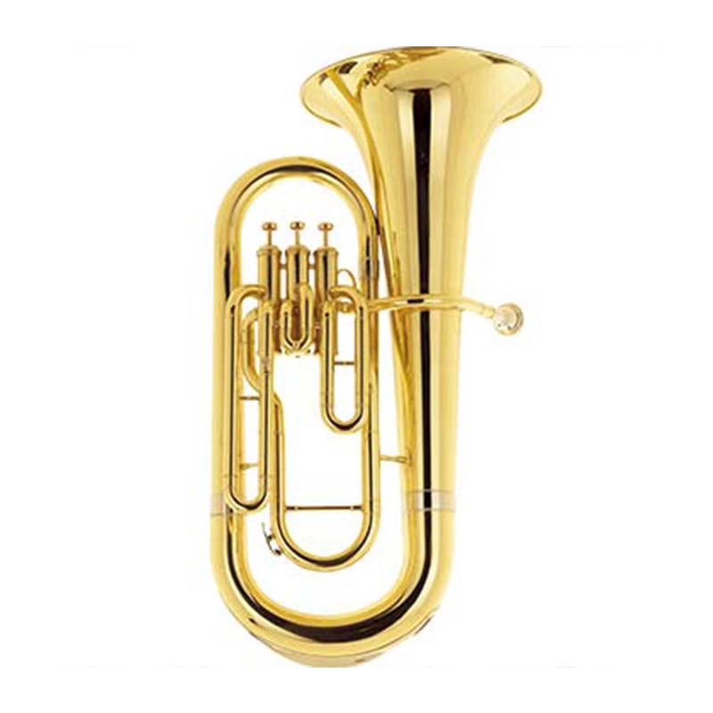 C2106 Euphonium 3 Valves Bb Brass Lacquer Gold 3 Stainless Steel Piston