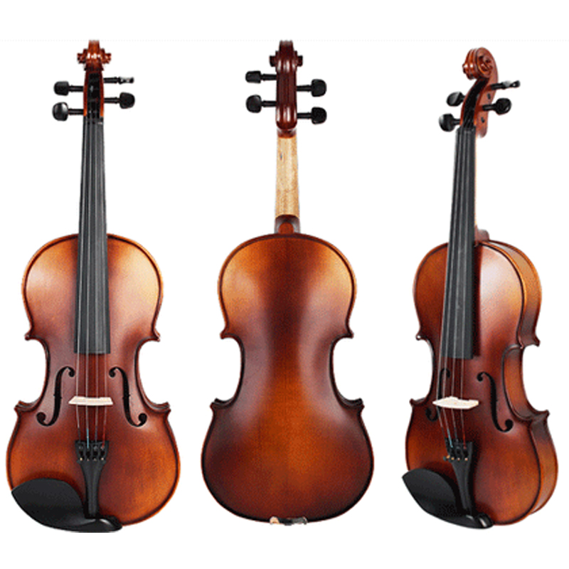 Ebony Fitting Antique Finish Solid Wood Violin (CV1413AT)