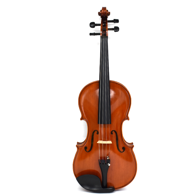 Antique Oil Varnish Handmade Craved European Flame Wood Viola CV140