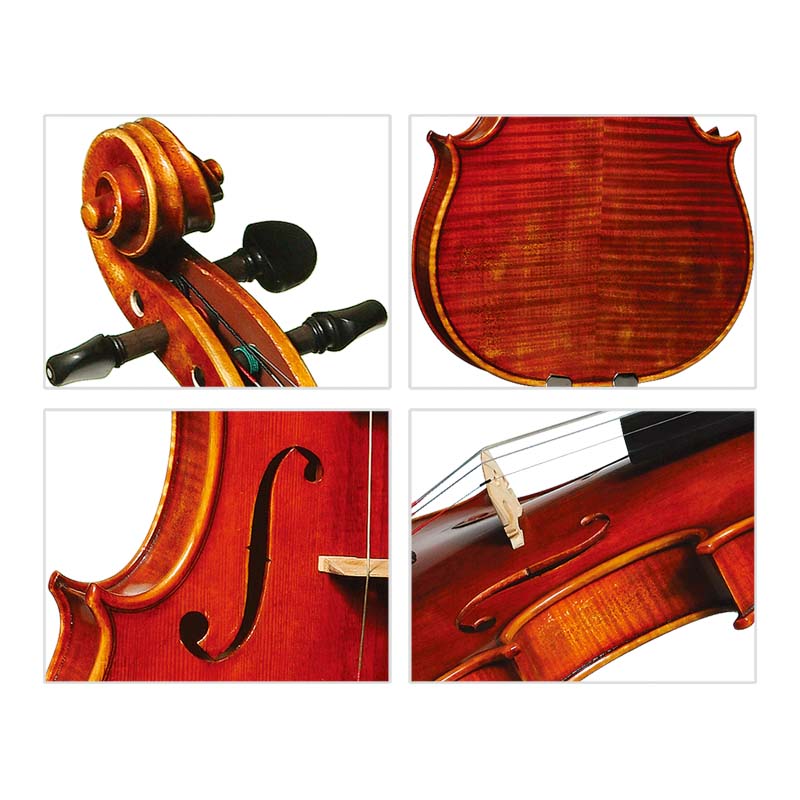 Hand-carved Full Flamed European Tone wood Professional Violin (CV240A)