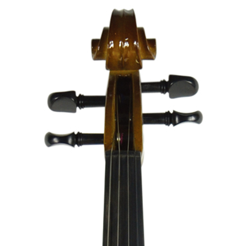 Brown Gloss Solid Wood Carved Viola (CV1013NM)