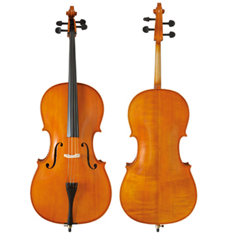 Carved solid spruce top; Carved solid maple back & sides Cello (CC6012)