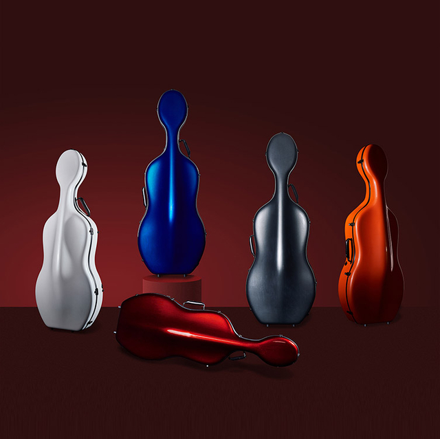 Hydrographic carbon fiber cello case CCCC46H