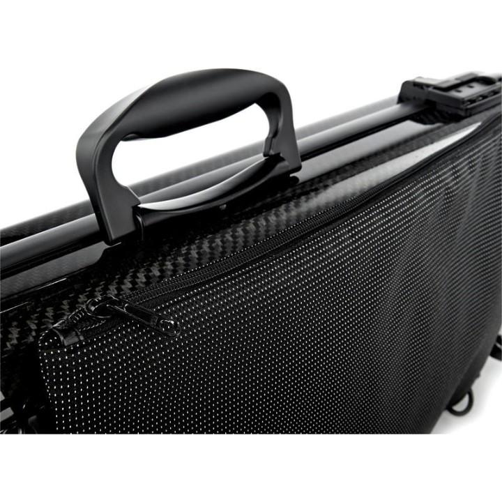 Hydrographic carbon fiber oblong violin case CCVC42H