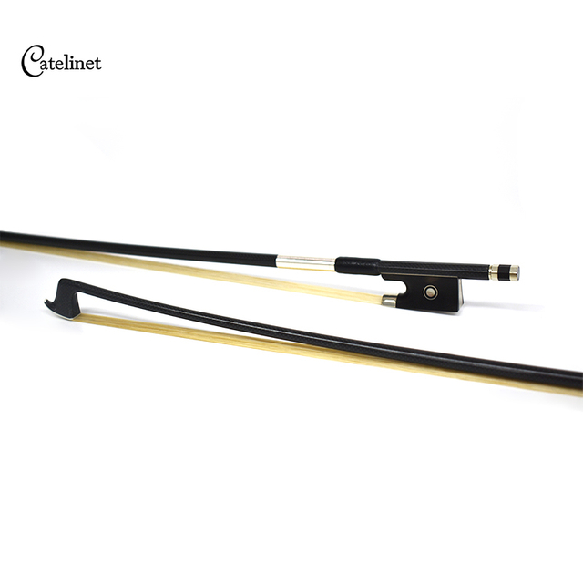 Carbon Fiber Violin Bow Of Slender Braided (CBVC34)