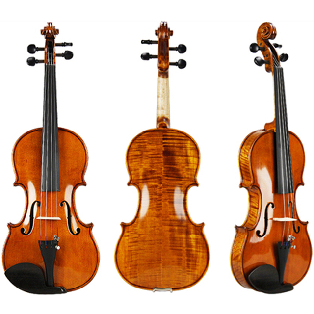Solid Wood Carved Spruce Top, Flamed Maple Back & Sides Antique Gloss Viola (CV1016SG)