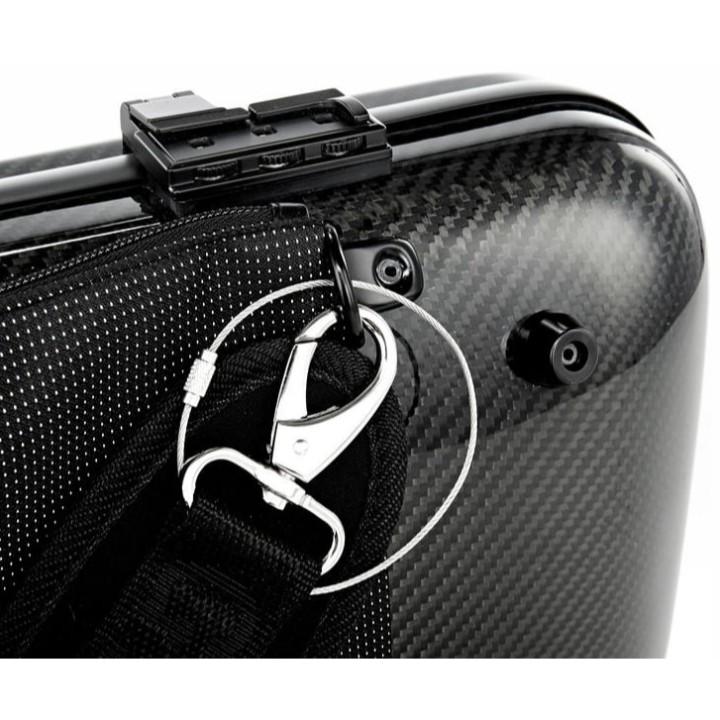 Hydrographic carbon fiber oblong violin case CCVC42H