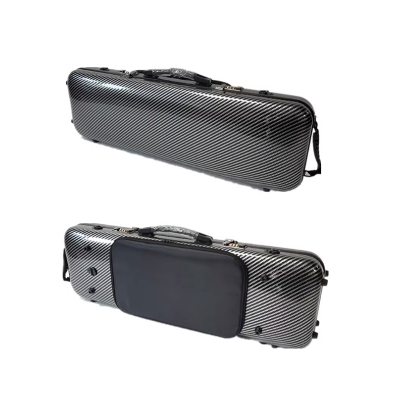 4/4 Carbon Fiber Violin case shoulder strap band bag combination lock multicolor optional