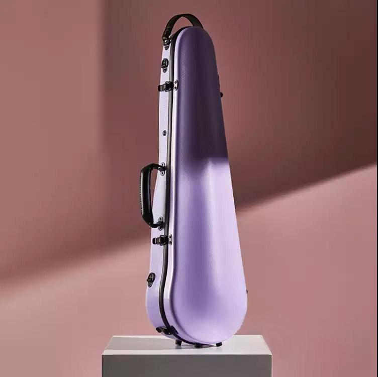 Hydrographic carbon fiber shaped violin case CCVC40H