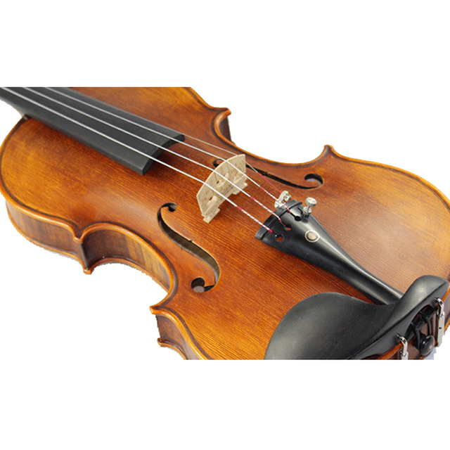 Solid Wood Carved Spruce Top, Highly Flamed Maple Back & Sides Antique Hand-Made Viola (CV1017AT)