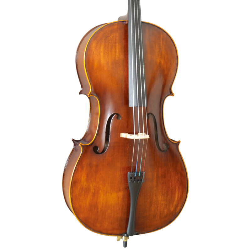 Flamed solid wood hand craft & hand varnished Cello (CC6016A)