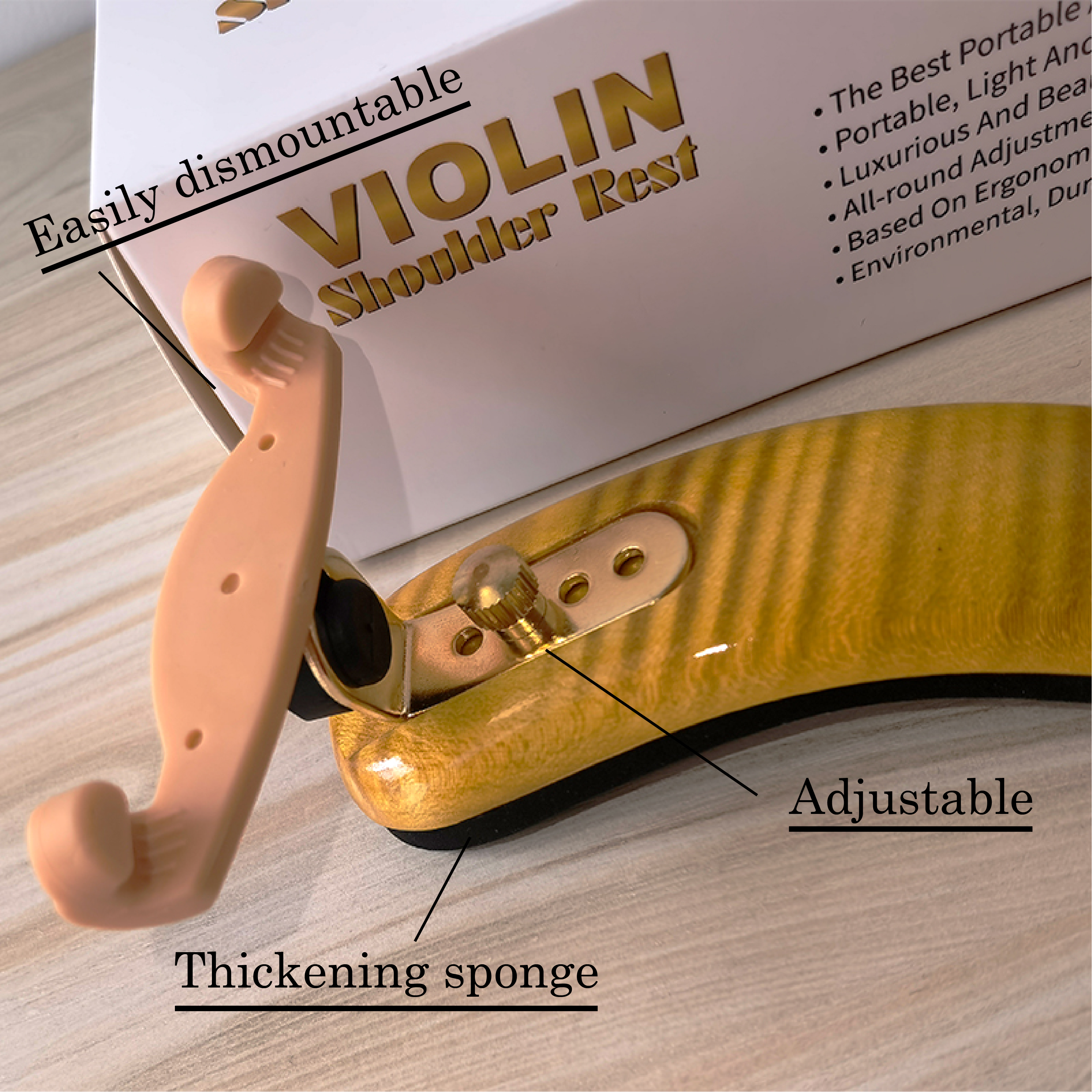 SR04WB Wood Violin Shoulder Rest