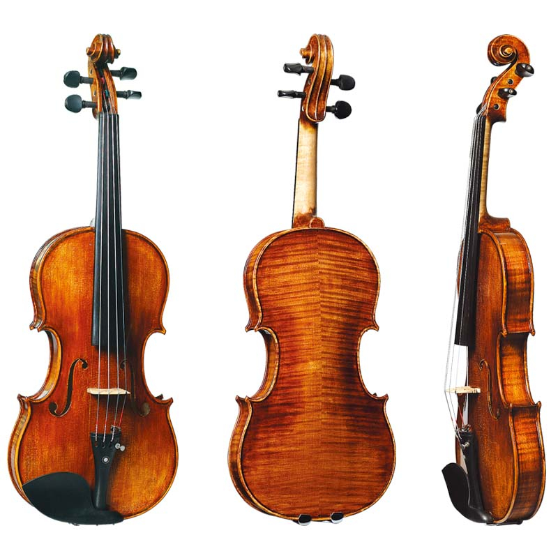Fully Flamed European Tone Wood Hand Brushed Oil Varnished (CV240)