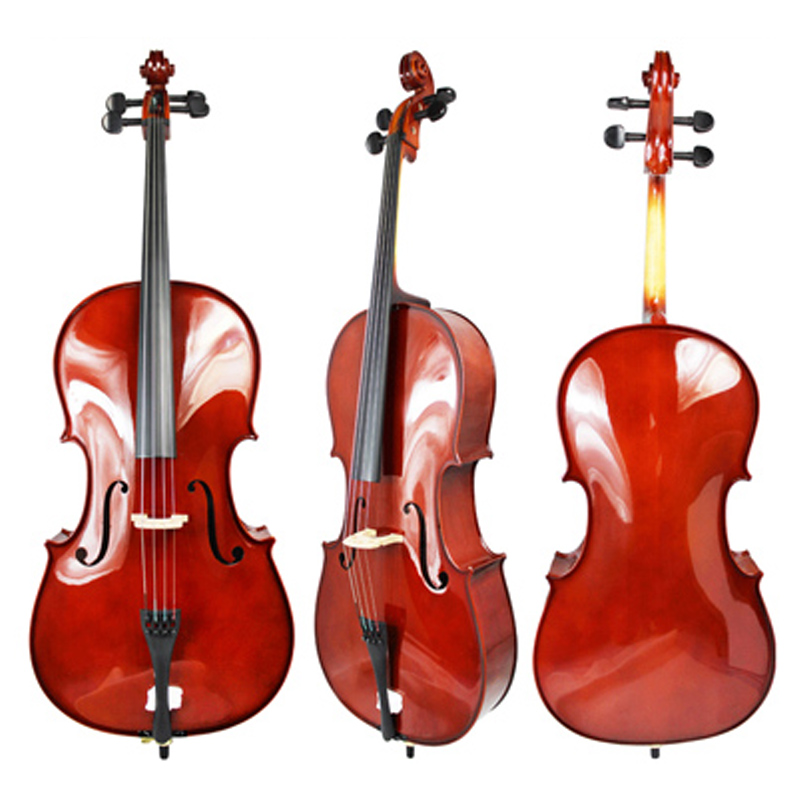 Ebony fitting solid wood Cello outfit (CC6013)