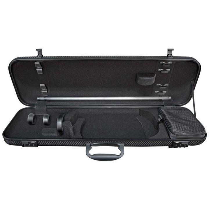 Hydrographic carbon fiber oblong violin case CCVC42H