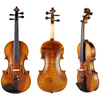 Solid Wood Carved Spruce Top, Highly Flamed Maple Back & Sides Antique Hand-Made Viola (CV1017AT)