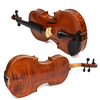Antique Oil Varnish Handmade Craved European Flame Wood Viola CV140
