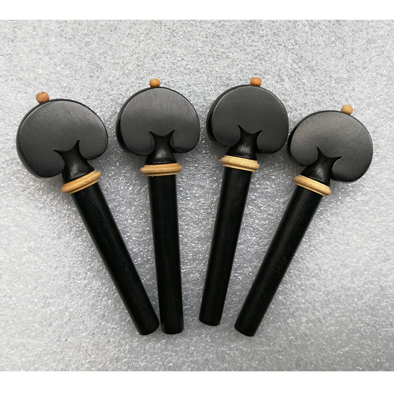 VEWP66 EBONY HEARTS WHITE BALL/RING PEGS