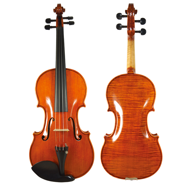 Highly Flamed Maple Back and Sides Hand Made Violin (CV1422)