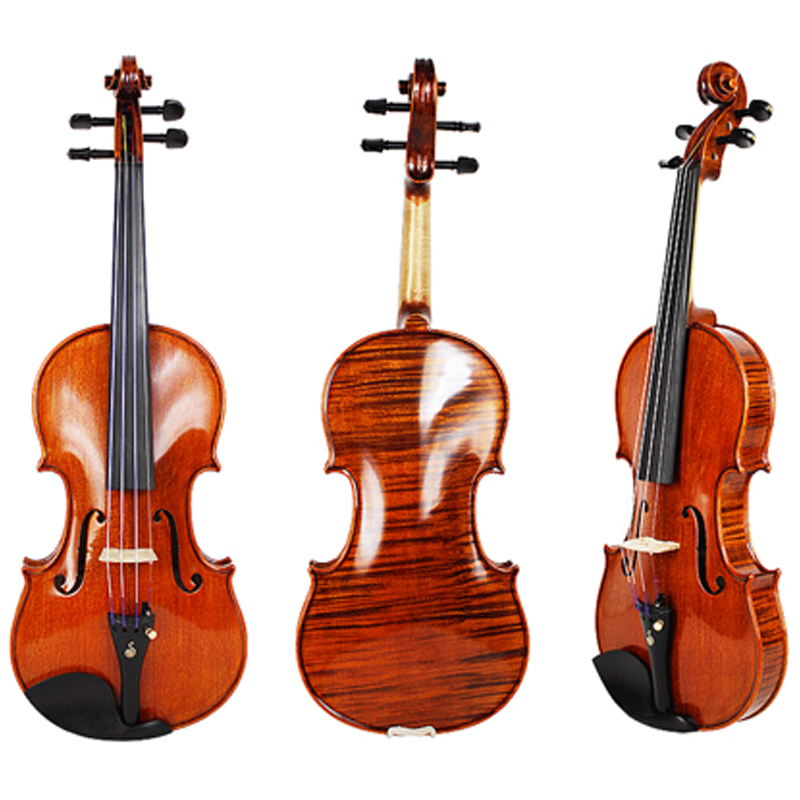 Solid Wood Carved Spruce Top, Highly Flamed Maple Back Viola (CV1018OP)