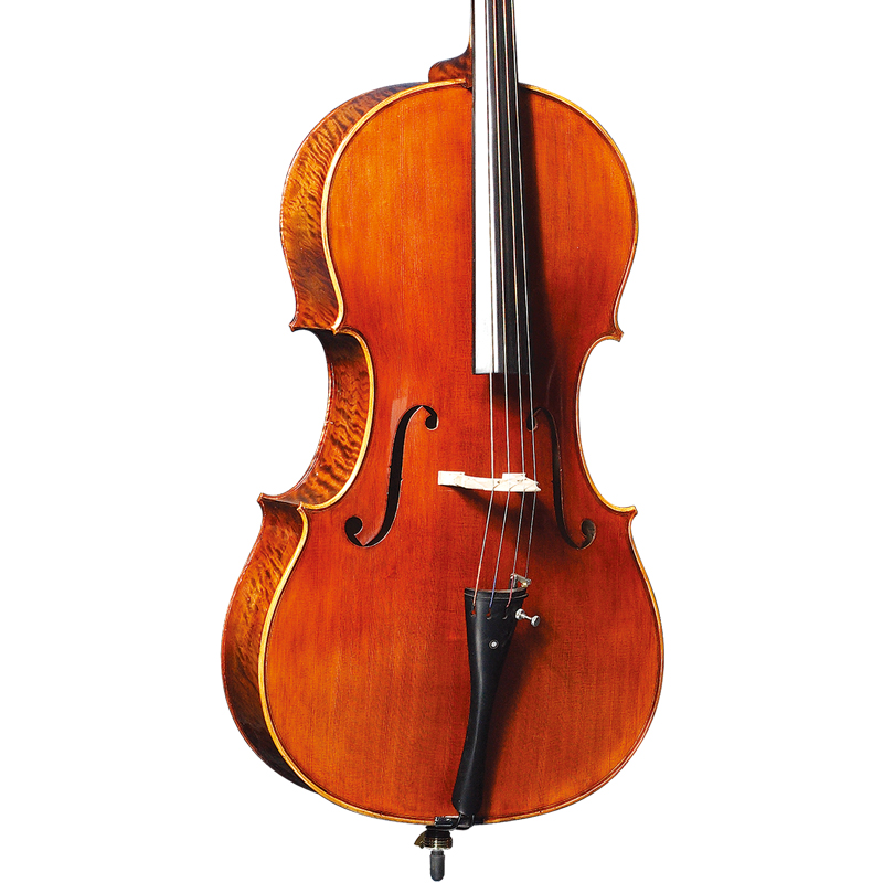 Carved Spruce Top; Highly Flamed Maple Back and sides Cello (CC6019)