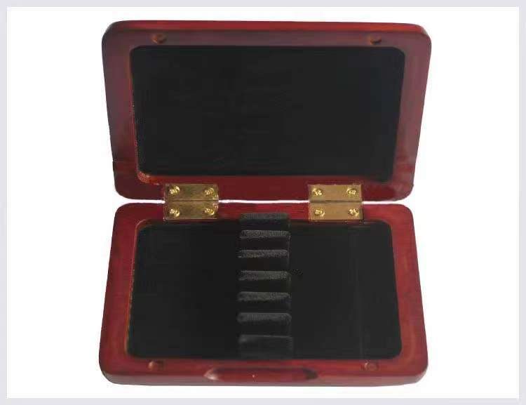 Oboe Maroon Solid Wood Oboe Reed Case Storage Box for 6pcs Reeds Oboe Accessories